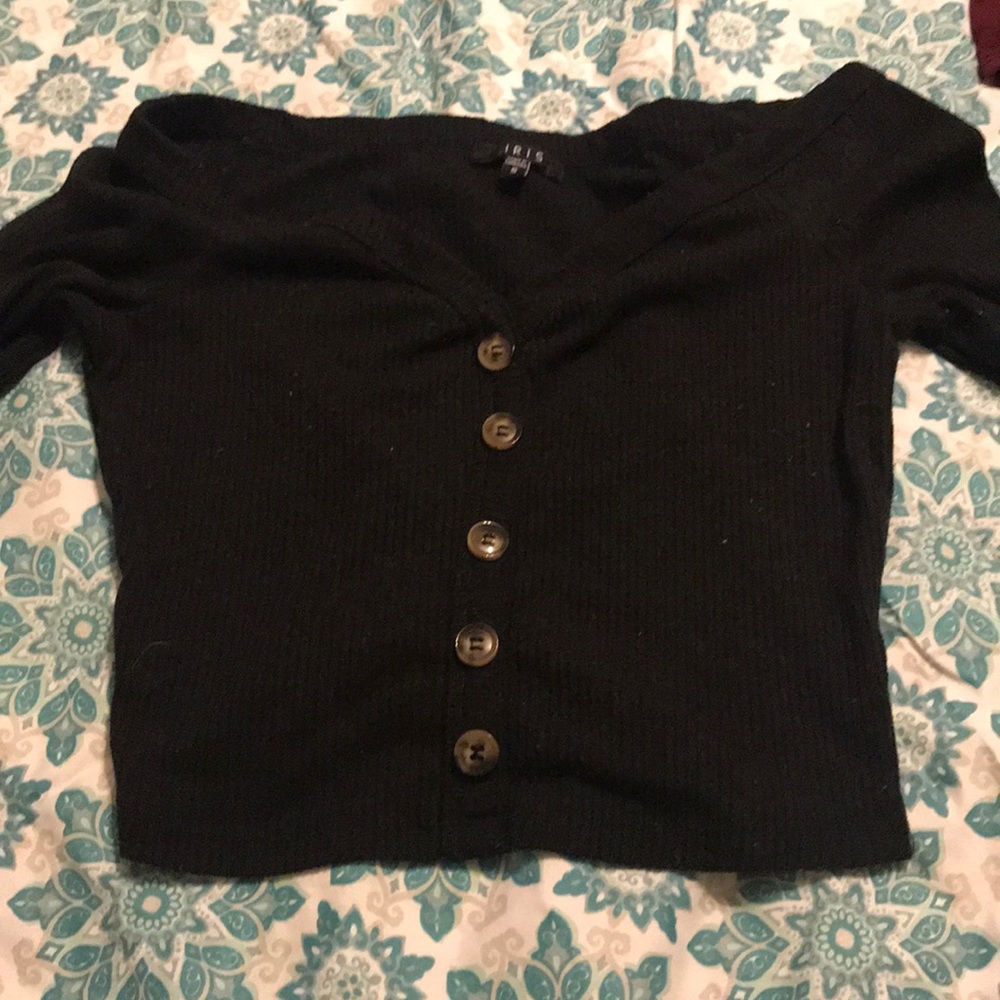 off the shoulder crop top